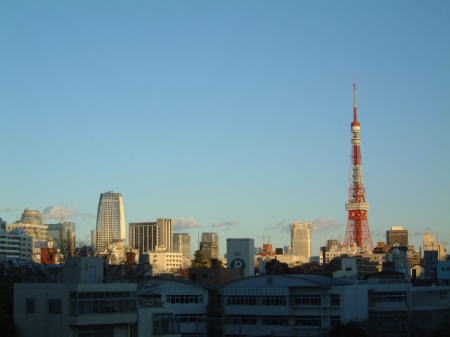 夕暮れの東京タワー/2007.1.7