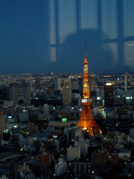 夕闇に浮かぶ東京タワー/2007.1.7