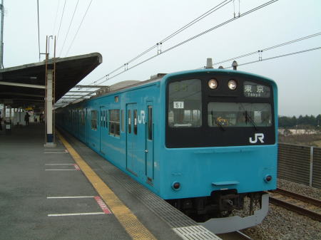 京葉線 201系電車/葛西臨海公園にて/2007.1.20
