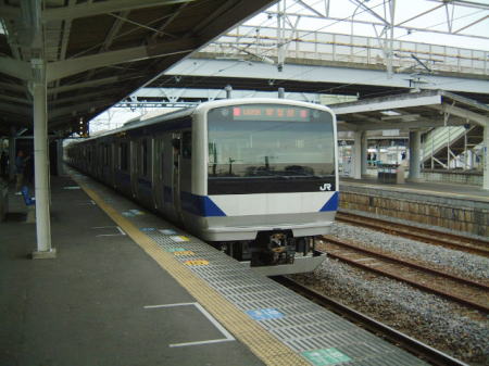 E531系電車：普通 勝田行き/石岡駅/2007.3.3