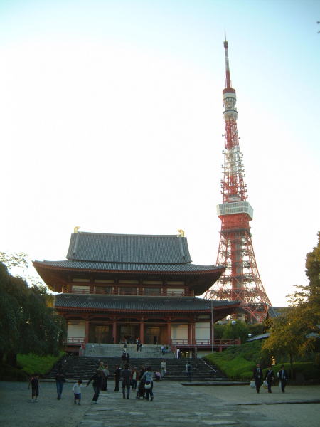 増上寺と東京タワー/2007.10.21
