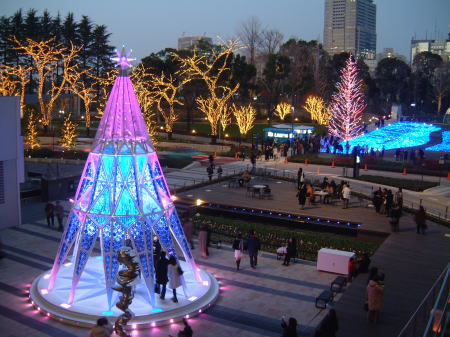 東京ミッドタウンのクリスマスツリーとイルミネーション/2007.12.20