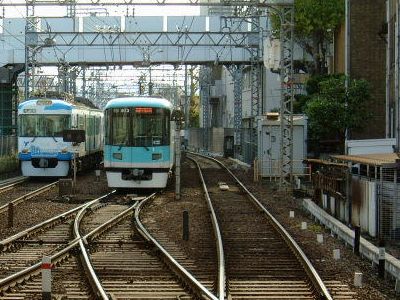 京阪700系と800系の並び/浜大津駅/2006.11.24