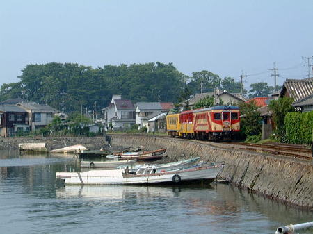 島原鉄道 観光トロッコ列車の回送/2007.9.1