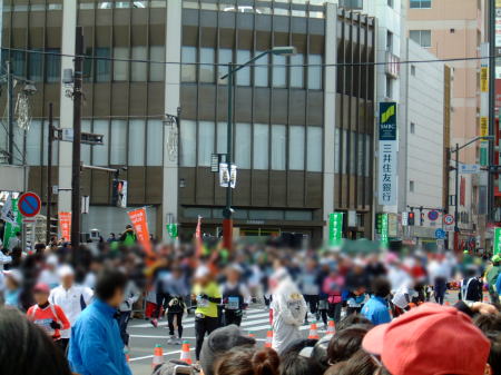 東京マラソン 2008/浅草・雷門前/2008.2.17