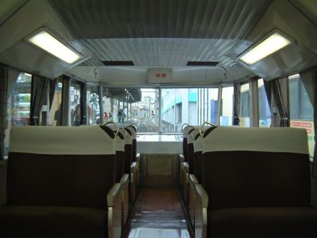 名鉄パノラマカー7000系の展望室/東岡崎駅/2008.11.8