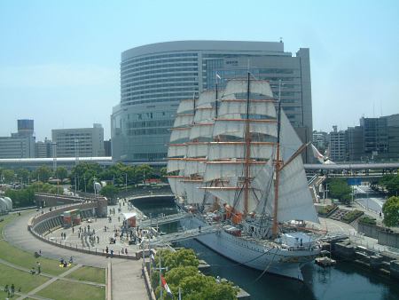 帆船日本丸 総帆展帆(1)/2009.5.10