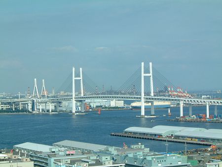 横浜ベイブリッジと鶴見つばさ橋／2009.9.23