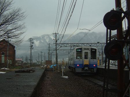 えちぜん鉄道 MC6101形 勝山行き／永平寺口駅/2010.2.10