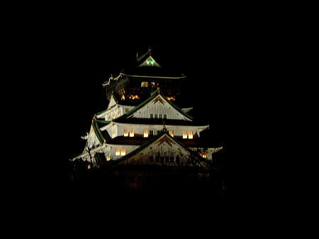 夜の大阪城(1)/2010.4.3