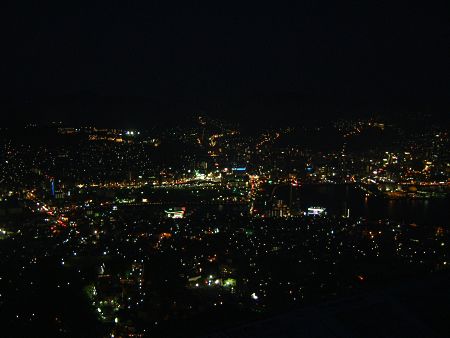 稲佐山からの夜景(1)/長崎駅付近/2010.6.5