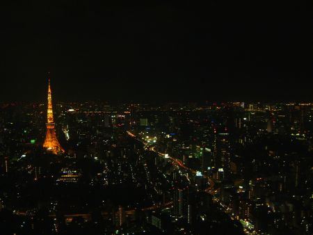 東京シティビューから眺める東京タワー(3)/2010.11.6