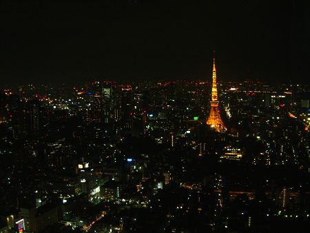 東京シティビューから眺める東京タワー(1)/2010.11.6