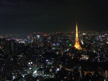 東京シティビューから眺める東京タワー(2)/2010.11.6