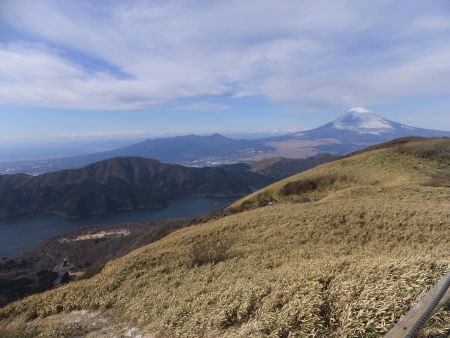 箱根駒ヶ岳山上からのパノラマ(4)／富士山/2010.12.31
