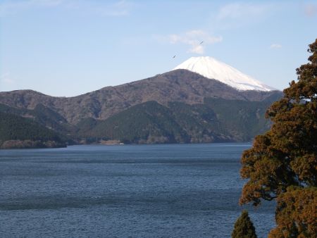 箱根関所・遠見番所から望む富士山/2010.12.31