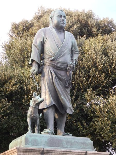 上野恩賜公園・西郷隆盛公の銅像/2011.3.27