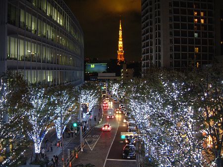 けやき坂のイルミネーション＋東京タワー 2011(1)/2011.11.20
