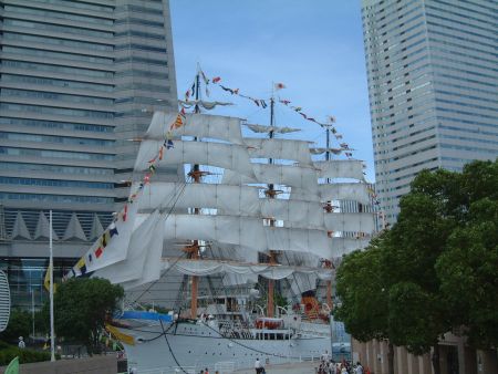 帆船日本丸 総帆展帆(1)/2012.7.16