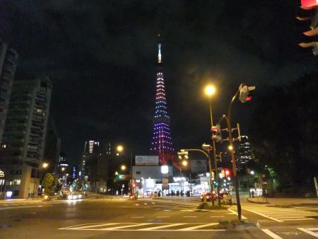 東京タワー「ダイヤモンドヴェール・オリンピックカラー」(3)／2012.8.13