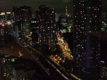 摩天楼と東京スカイツリーのライトアップ「粋」／2012.9.8