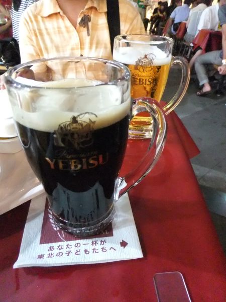恵比寿麦酒祭 2012(3)/ヱビス・ザ・ブラックとヱビスビール／2012.9.15