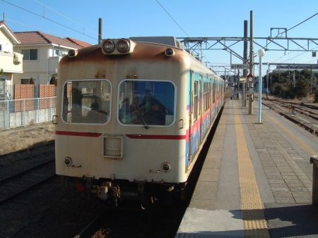 銚子電鉄 2000形 外川行き(1)/銚子駅/2012.1.8