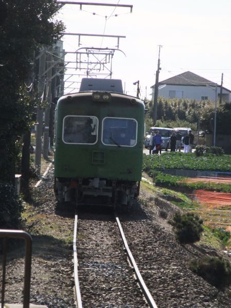 銚子電鉄 2000形 銚子行き(1)/犬吠駅/2012.1.8