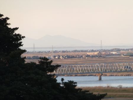 東関東自動車道 佐原パーキングエリア展望台からの眺め(3)/2012.1.8