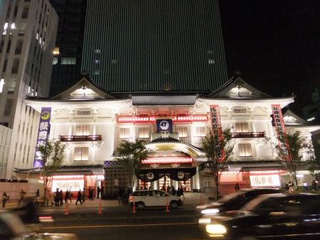 歌舞伎座のライトアップ(1)/2013.4.4