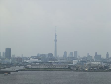 東京ゲートブリッジから眺める東京スカイツリー(1)／2013.6.30