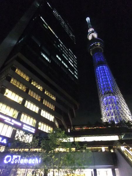 東京スカイツリーのライトアップ「夜空」/2013.7.2