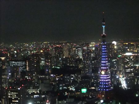 東京タワー「ドラえもんブルー・スペシャルライトアップ」(1)／2013.7.19