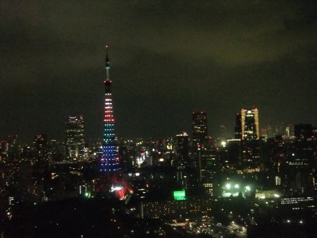 東京タワー「祝！2020 東京オリンピック・パラリンピック開催決定 オリンピックダイヤモンドヴェール」(2)／2013.9.14