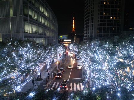 けやき坂のイルミネーション＋東京タワー(1)/2013.11.15