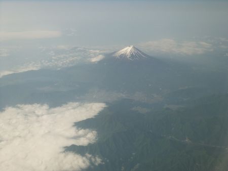 飛行機から望む富士山(2)/2013.5.25