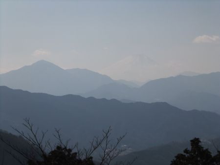 高尾山頂からの眺め/富士山/2015.2.11