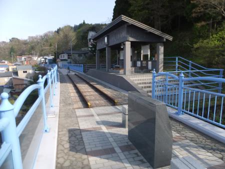 幻の大間鉄道 下風呂駅(2)/2015.4.30
