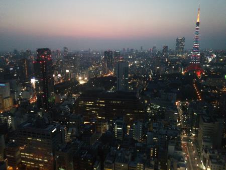東京タワー「東京マラソン2016開催記念特別ライトアップ」(1)／2016.2.27