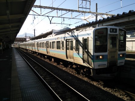 中央線 211系／大月駅/2015.11.5