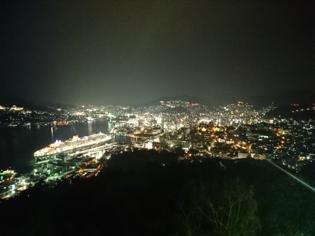 鍋冠山から眺める長崎の夜景(1)/2017.3.25