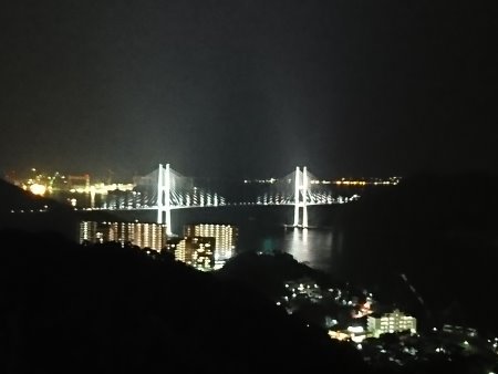 鍋冠山から眺める長崎の夜景(2)/2017.3.25