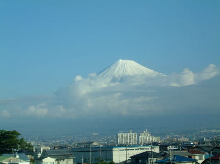 東海道新幹線から見る富士山(新富士付近のはず)