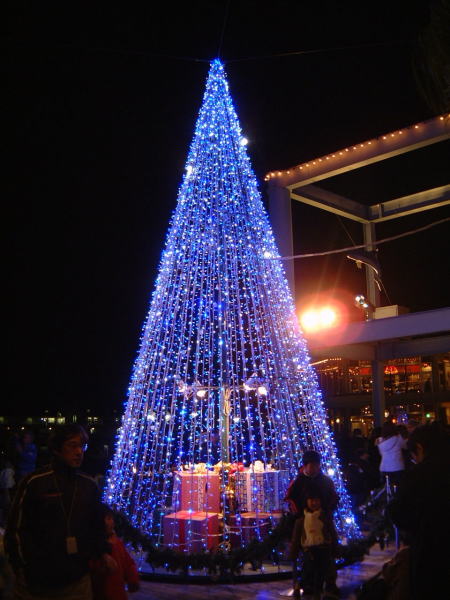 シーパラダイスのクリスマスツリー