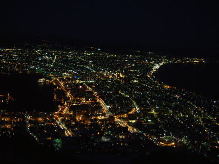 函館山：１００万ドルの夜景
