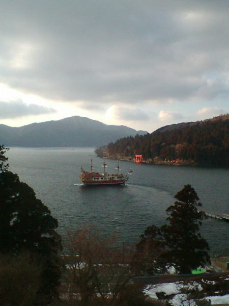 成川美術館から眺める芦ノ湖
